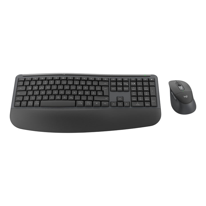 Logitech Signature Comfort Plus Combo MK880, kabelloses Tastatur-Maus-Set, komfortable Tastatur in S