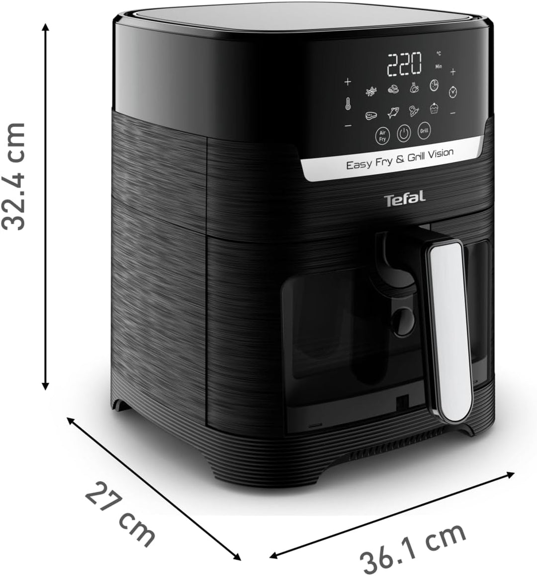 Tefal EY5068 Easy Fry & Grill Vision Heissluftfritteuse | 4,2 L Kapazität | 2-in-1 Technologie | Sic