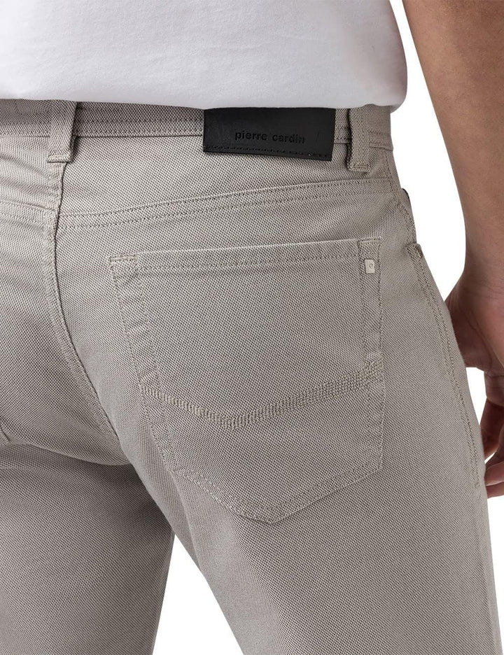 Pierre Cardin Herren Hose Lyon | Männer Jeans, Stoffhose | Tapered Fit 32W / 34L Pelican, 32W / 34L