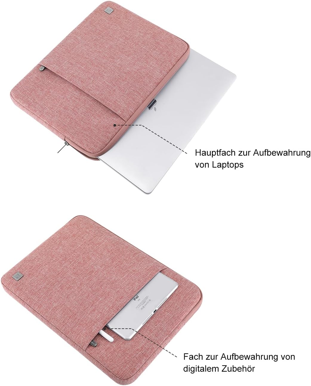 DOMISO 17 Zoll Wasserdicht Laptop Sleeve Case Notebook Hülle Schutzhülle Tasche Laptoptasche Schutza