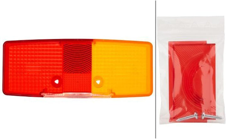 HELLA Rückleuchte - Glühlampe - 24V / 12V - Anbau/geschraubt - ECE - Lichtscheibenfarbe: rot/gelb/we
