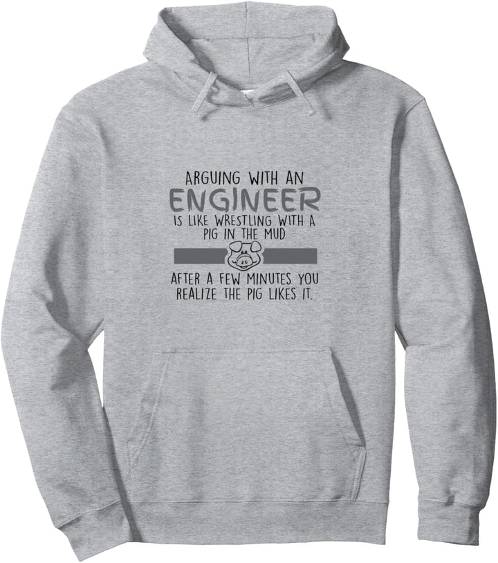 Lustiger Ingenieur streitend mit einem Ingenieur Pullover Hoodie