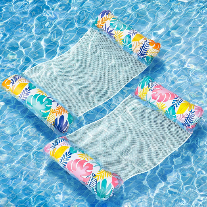 Elidepe Luftmatratze Pool, XL Pool Spielzeug Luftmatratze Wasser, 2 Stück PoolZubehör Spass Erwachse