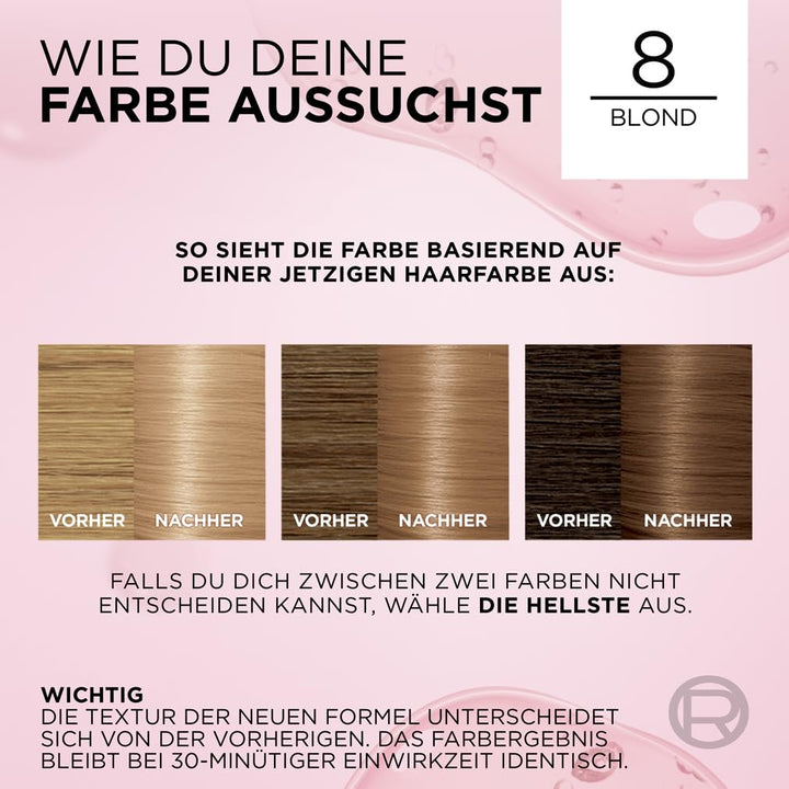 L'Oréal Paris Permanente Haarfarbe, 100% Grauhaarabdeckung, Haarfärbeset mit Coloration, Shampoo und