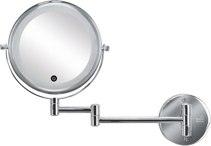 Kleine Wolke Kosmetikspiegel Lumi Mirror Silber Spiegel, Metall chromiert/Glas, Masse: ca. 29 x 36 x