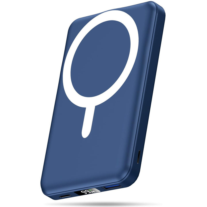 AOGUERBE for MagSafe Wireless Power Bank, Magnetische Powerbank 10000mAh mit USB C in&amp;Out, 22,5W Sch