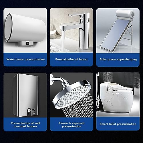 Wasserdruck-Booster-Pumpe, Rotes Kupfer, Dusch-Booster-Pumpe, IP56, DC24V, für Badezimmer (EU-Stecke