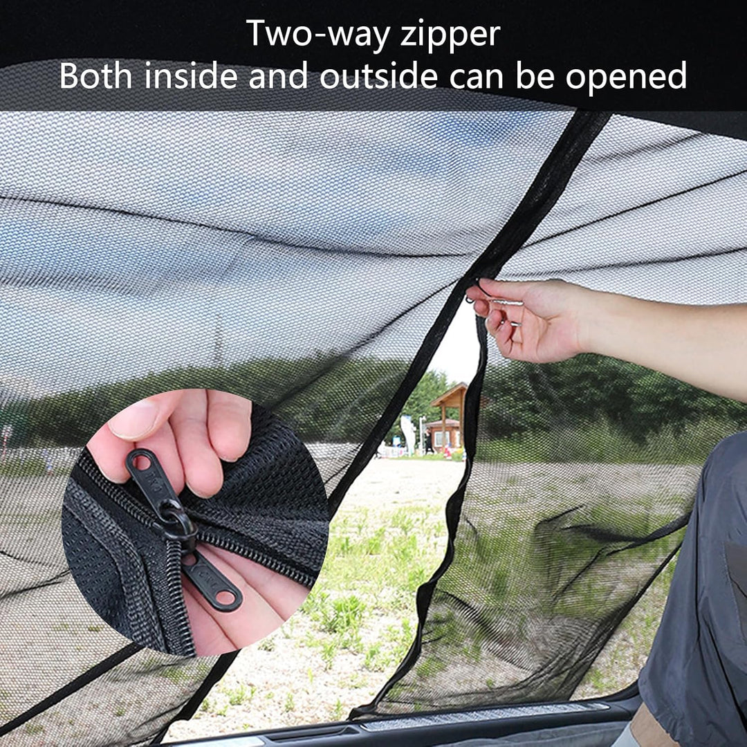 Fliegengitter für Camper Vans – Magnetisches Heckklappen Netz 180×150 cm – Mückenschutz & Sichtschut