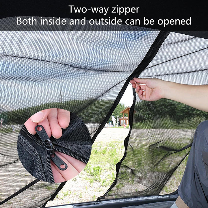Fliegengitter für Camper Vans – Magnetisches Heckklappen Netz 180×150 cm – Mückenschutz & Sichtschut