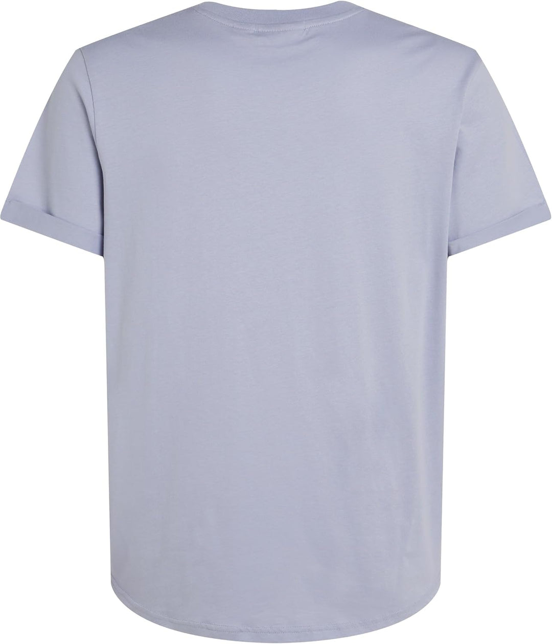 Calvin Klein Herren T-Shirt Kurzarm Badge Turn Up Sleeve Rundhalsausschnitt XS Blue (Aleutian), XS B