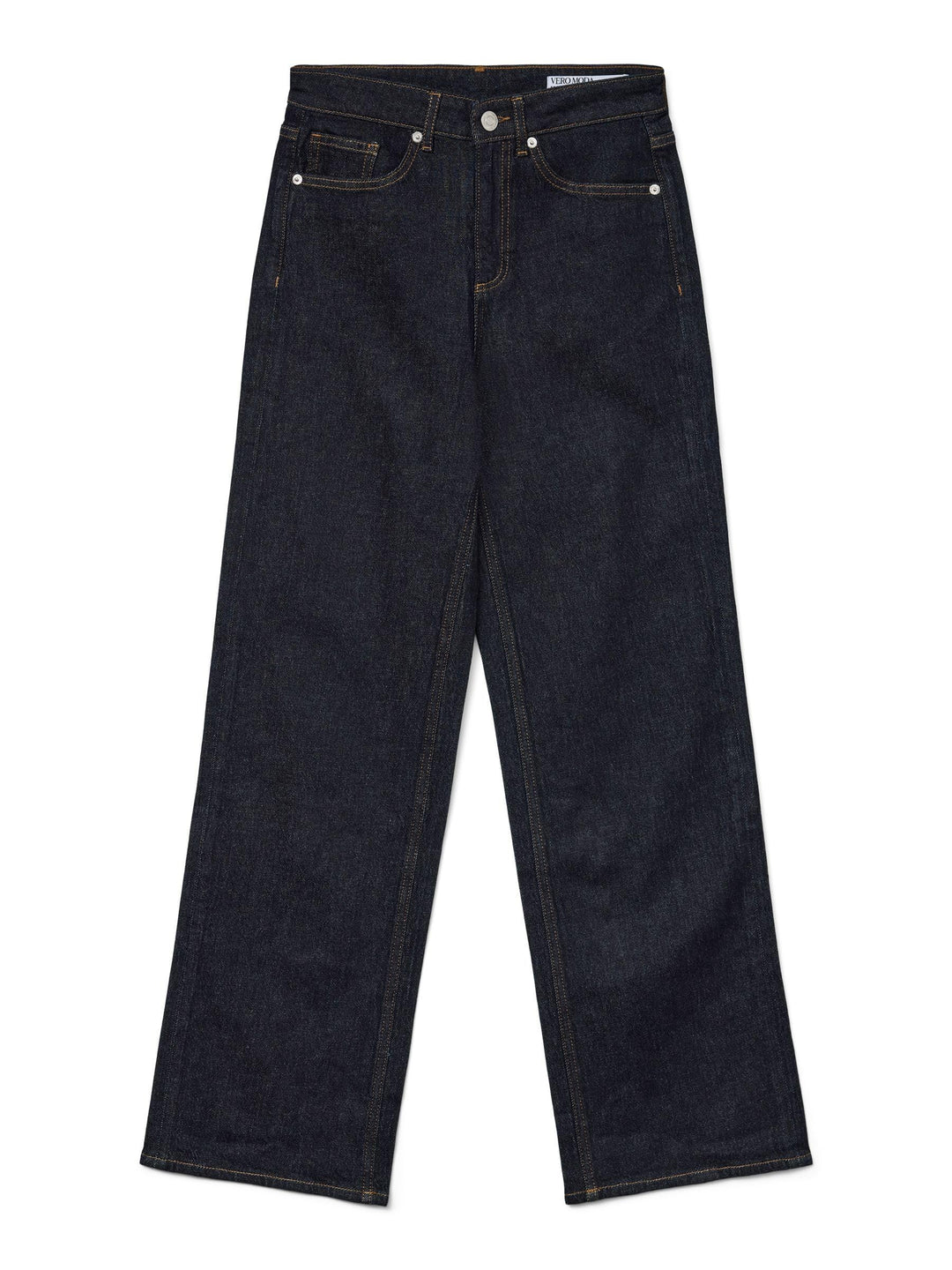 Vero Moda Female Weit geschnitten VMTESSA Hohe Taille Weiter Beinschnitt Jeans 25W / 30L Dark Blue D