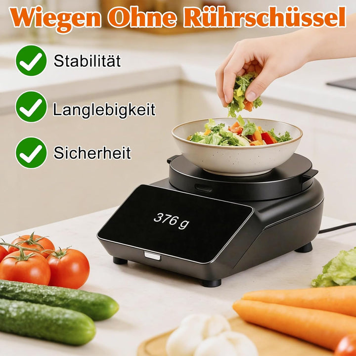 SelfTek Wiegebase für Thermomix TM7 Zubehör - Wiegeplatte Silicone Verwandelt TM7 Zur Plattformwaage