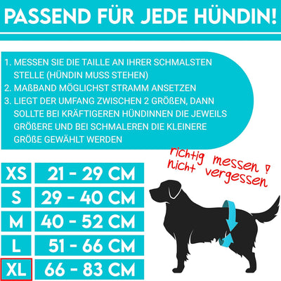 HUND IST KÖNIG® Hundewindeln für Hündinnen [3 STK] Saugstarke Läufigkeitshose für Hündinnen 3-Fach j
