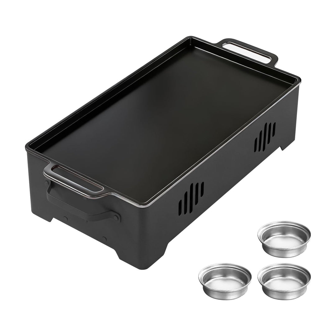 BBQ-Warmhalteplatte Grill-Wärmer, Aluminiumlegierungs-Grill-Heizplatte, Warmhaltebehälter für Fleisc