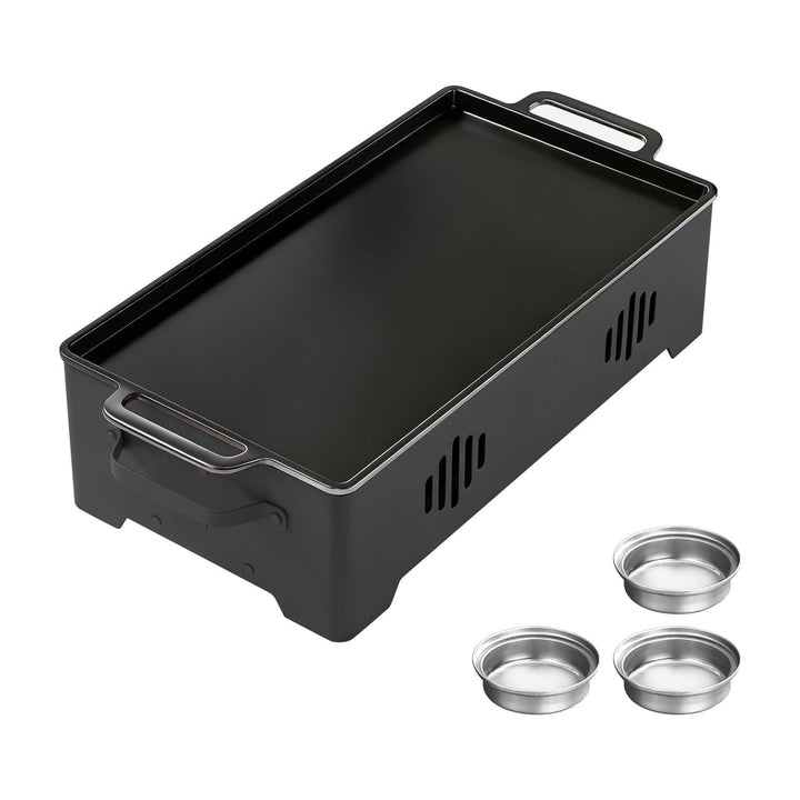BBQ-Warmhalteplatte Grill-Wärmer, Aluminiumlegierungs-Grill-Heizplatte, Warmhaltebehälter für Fleisc