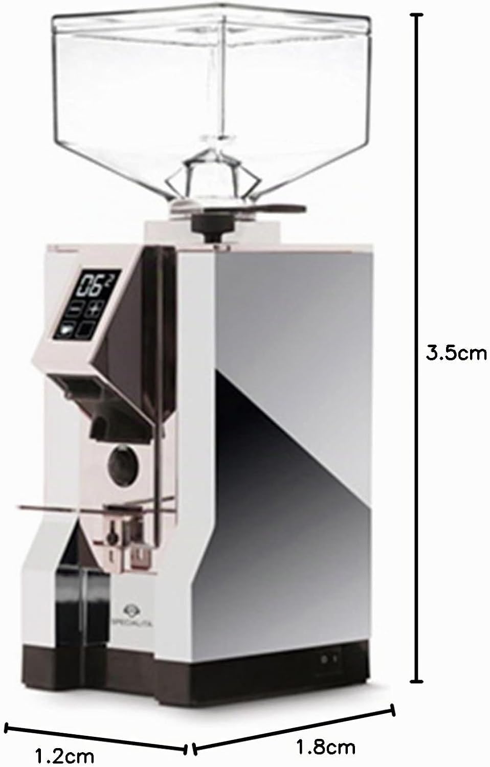 Eureka | Elektronische Kaffeemühle – Mignon Specialita | Farbe/Oberfläche: Chrom