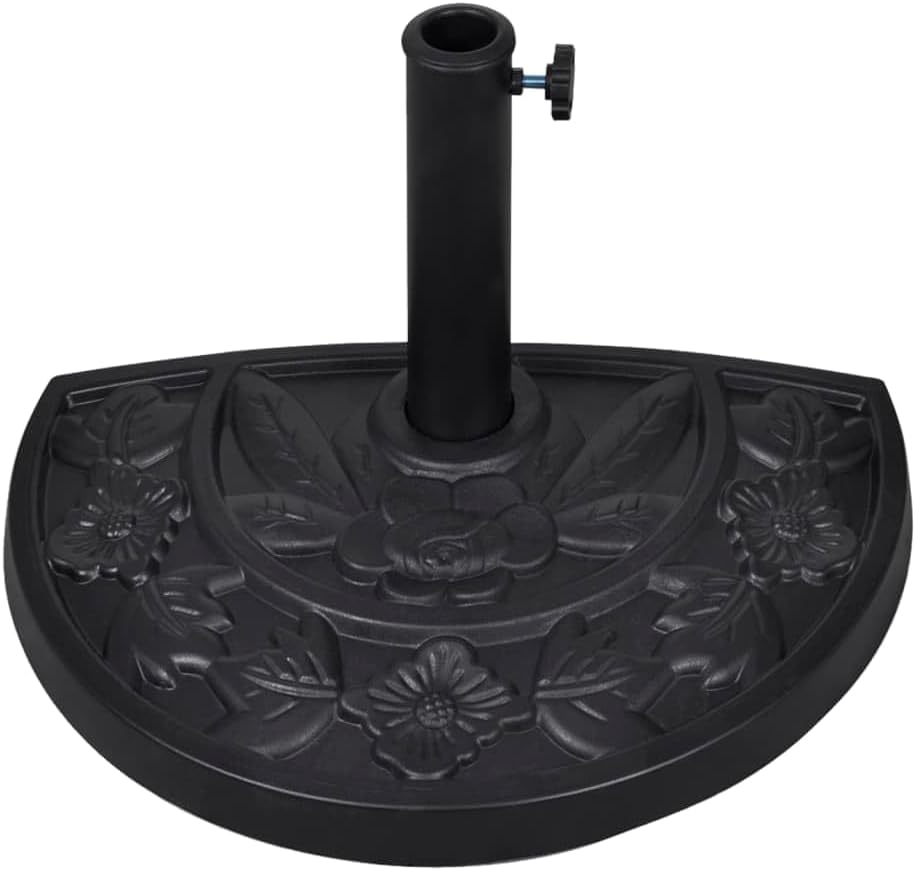 vidaXL Sonnenschirmständer Halbrund 9 kg Schirmständer Schirmhalter Ständer Default Title, Default T