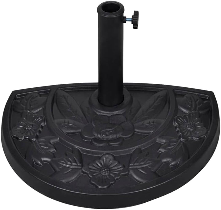 vidaXL Sonnenschirmständer Halbrund 9 kg Schirmständer Schirmhalter Ständer Default Title, Default T