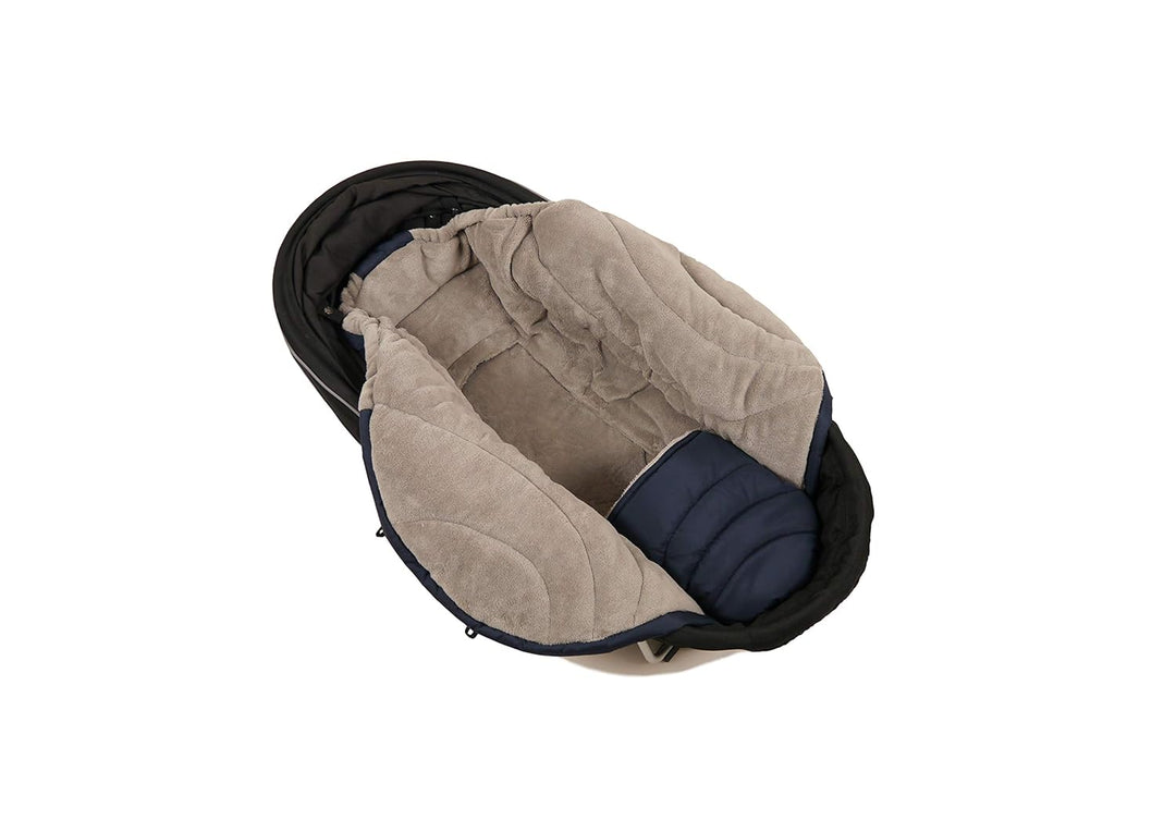 Kaiser 65356222 Einschlagdecke CooCoon, navy/light grey, blau Navy/Light Grey 1 Stück (1er Pack), Na