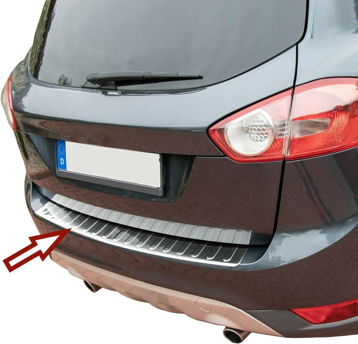 Ladekantenschutz Edelstahl CHROM kompatibel für FORD KUGA I | 2008-2012 | mit Abkantung | premium Qu