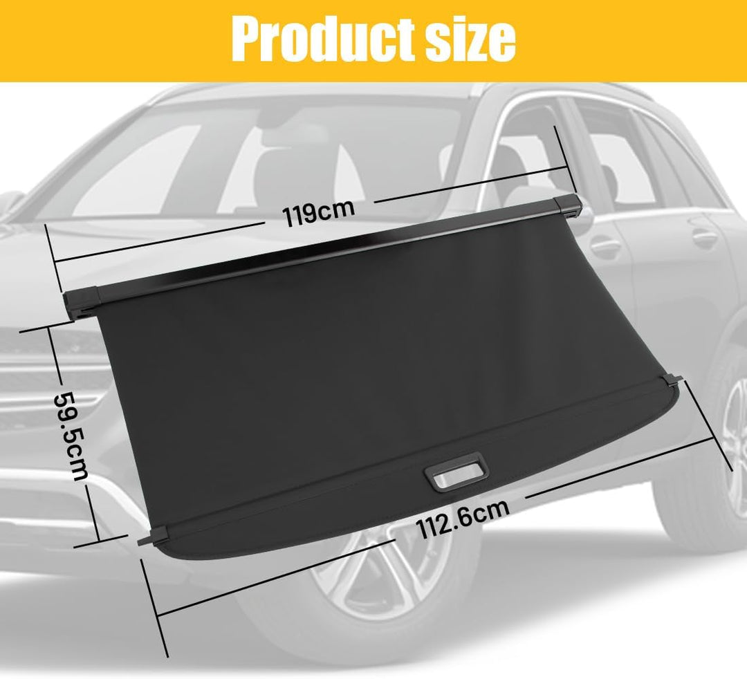 OREALTOOL Laderaumabdeckung Kofferraum Schutz Abdeckung Cargo Cover für Mercedes-Benz Klasse GLC 201