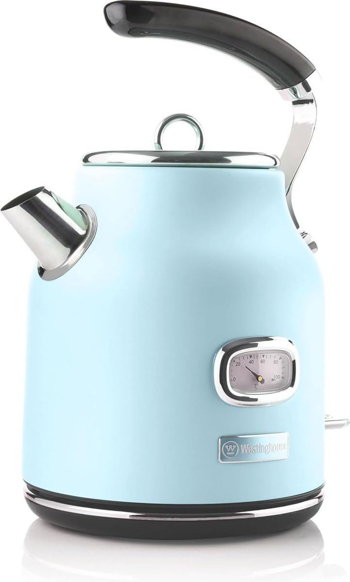 Westinghouse Retro Wasserkocher Kocher Für Wasser Mit Temperatur & Wasserstandsanzeige, Mit Kalkfilt