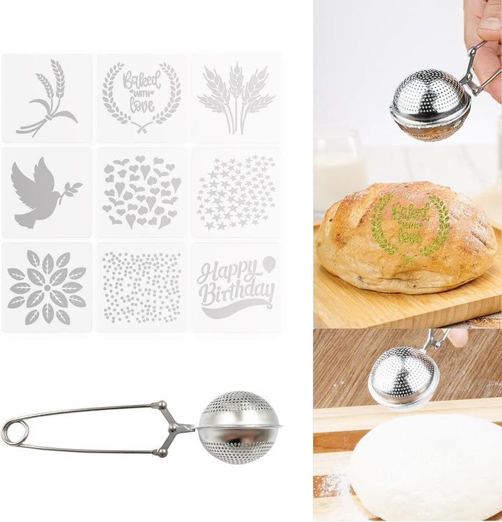 SNAIL GARDEN Banneton Gärkörbchen Set,23cm/9" Brotschale,Brotkörbchen Gärkörbchen mit Brotbackset Ei