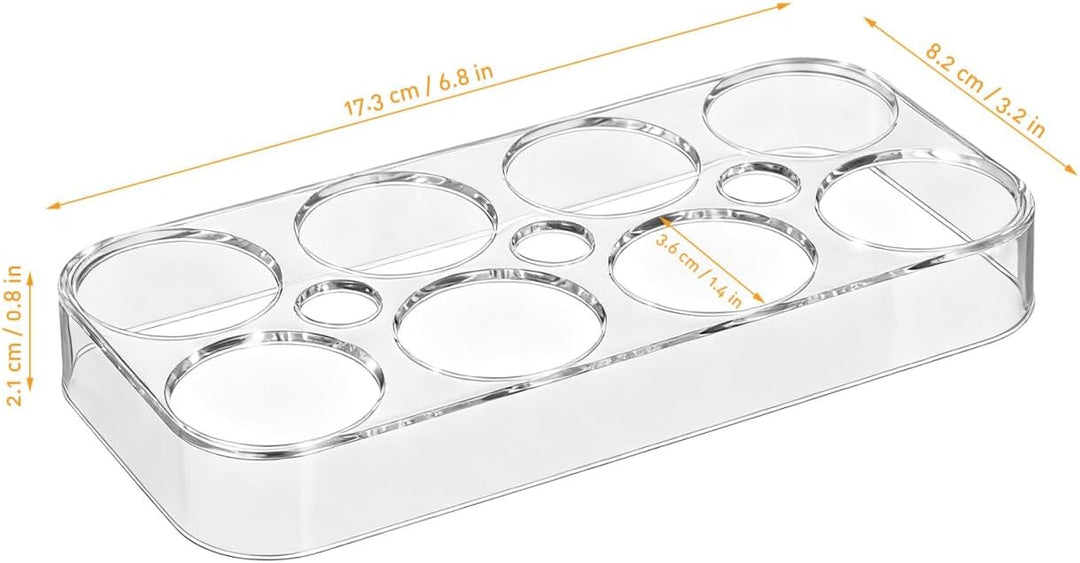 Hemoton 2 Eierschale, für Kühlschrank, für bis zu 8 Eier aus Kunststoff, stapelbar, für die Küche.