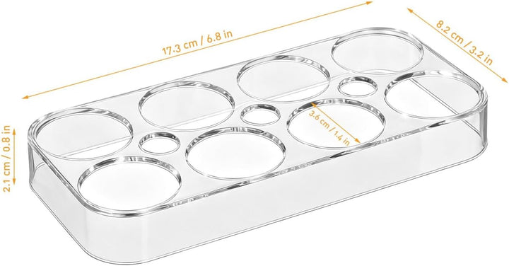 Hemoton 2 Eierschale, für Kühlschrank, für bis zu 8 Eier aus Kunststoff, stapelbar, für die Küche.
