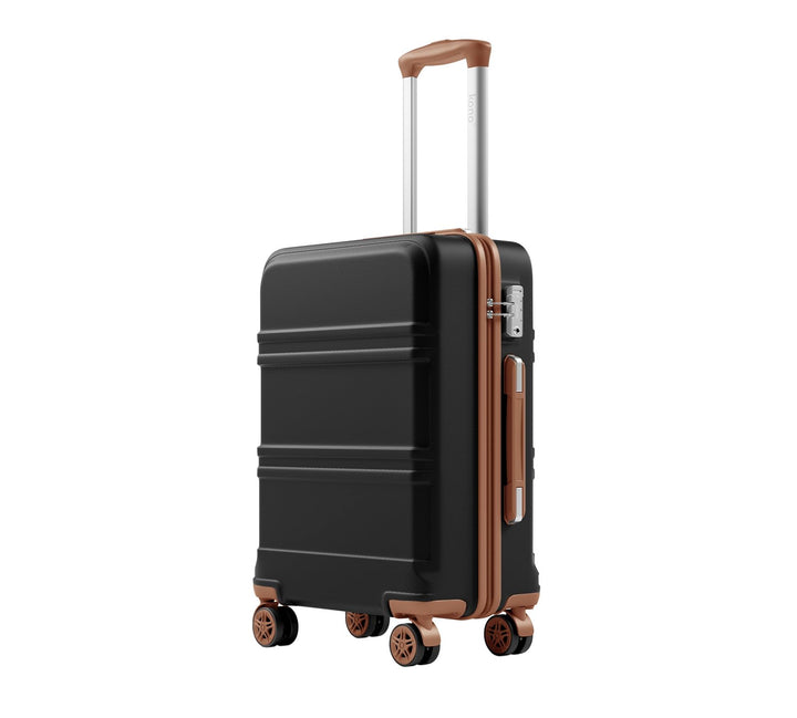 KONO Handgepäck Koffer ABS+PC Hartschalenkoffer, Kabinenkoffer 52x38x21 cm für Lufthansa & Eurowings