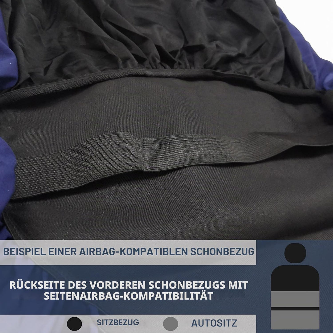Auto Accessori Lupex Autositzbezüge kompatibel mit Cinquecento 500, hergestellt in Italien, Polyeste