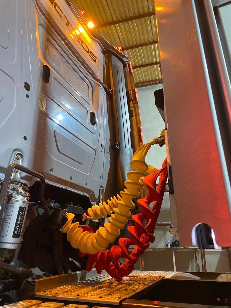 1x LKW Luftschlauchkabel Strumpfhosen-Abdeckung Stretch-Ärmel-Abdeckung (Schwarz), Schwarz