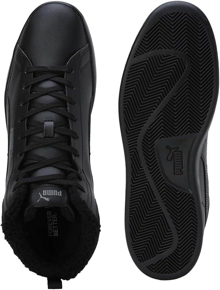 PUMA Herren Smash 3.0 Mid WTR Sneaker 45 EU Black Shadow Gray, 45 EU Black Shadow Gray