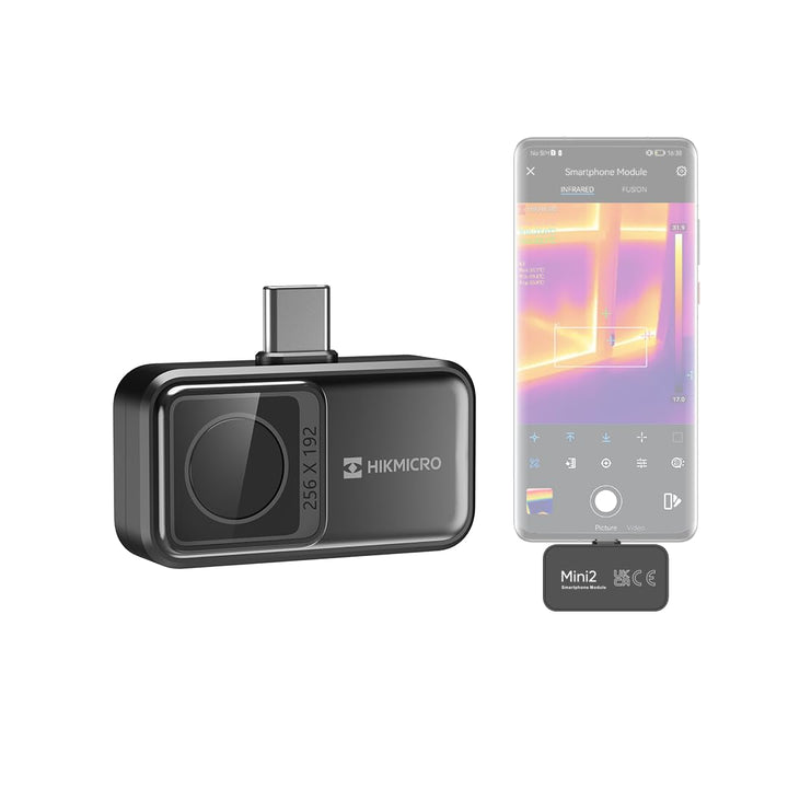 HIKMICRO Mini2 Wärmebildkamera Android, 256 x 192 IR-Auflösung, Wärmebildkamera 25 Hz Bildfrequenz,