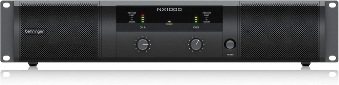 Behringer NX1000 Ultraleichter 1000-Watt-Class-D-Leistungsverstärker mit DSP-Steuerung und SmartSens
