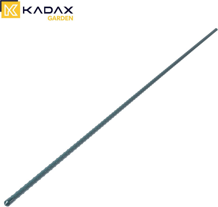 KADAX Pflanzstäbe 150 cm x 11 mm, 10er Set – Beschichteter Stahl Rankstab, Pflanzenstütze & Tomatens