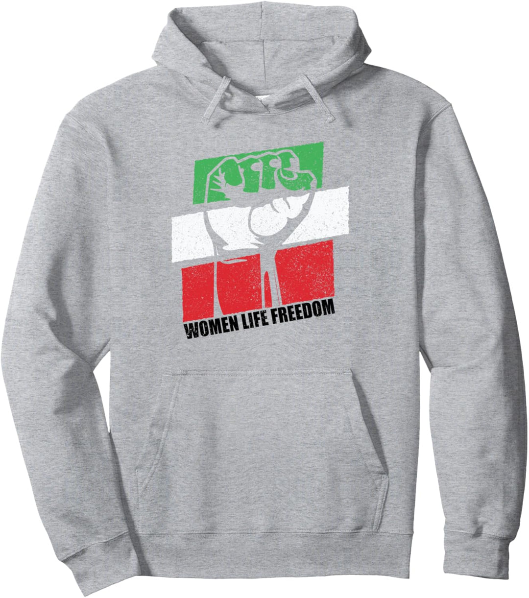Iranische Flagge Women Life Freedom Support Pullover Hoodie