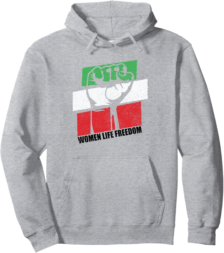 Iranische Flagge Women Life Freedom Support Pullover Hoodie