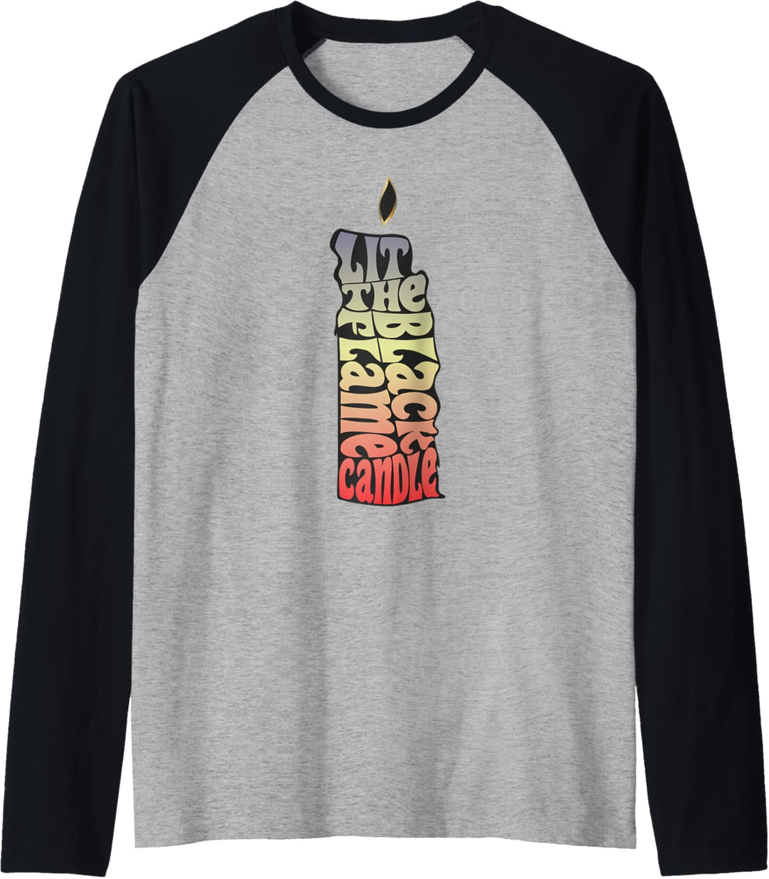 Hocus Pocus Lit The Black Flame Candle Raglan