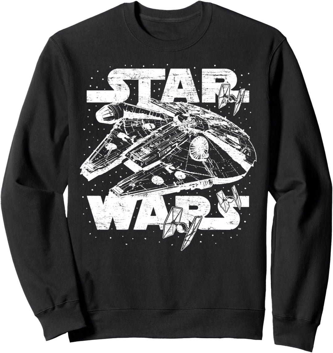 Star Wars Millennium Falcon Large White & Transparent Sweatshirt