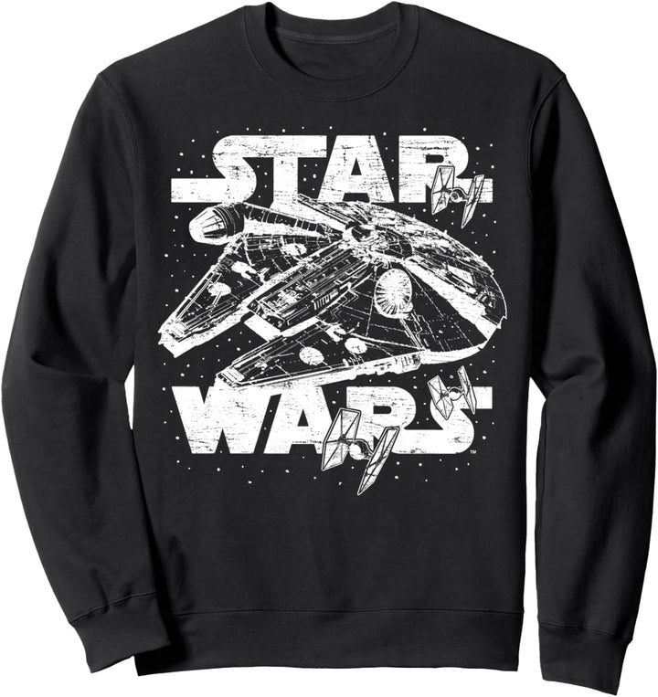 Star Wars Millennium Falcon Large White & Transparent Sweatshirt
