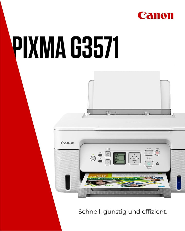 Canon PIXMA G3571 Serie – All-in-One MegaTank Drucker, Kopierer & Scanner für den Heimgebrauch | Kab