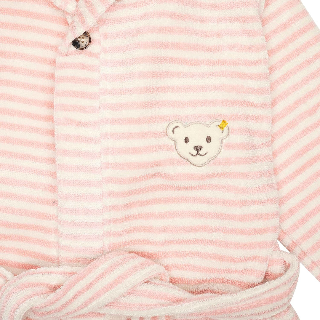 Steiff Unisex Kinder Basic Bademantel 92 SILVER PINK, 92 SILVER PINK