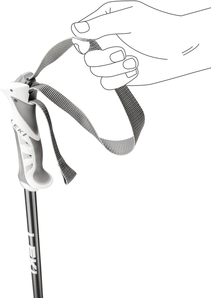 LEKI Damen Bliss Skistöcke gunmetal-dark anthracite-white 105, gunmetal-dark anthracite-white 105