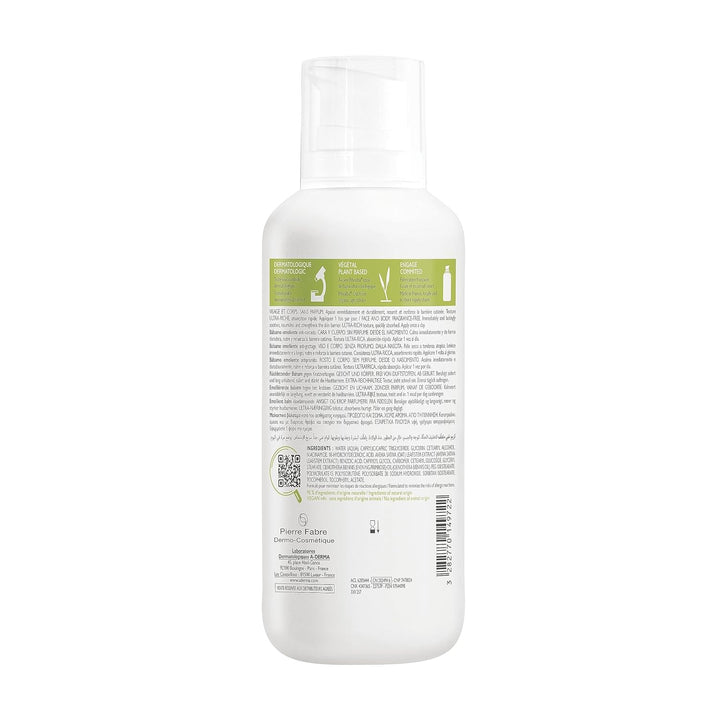 ADERMA Exomega Control – Körperbalsam mit Weichmacher, 400 ml