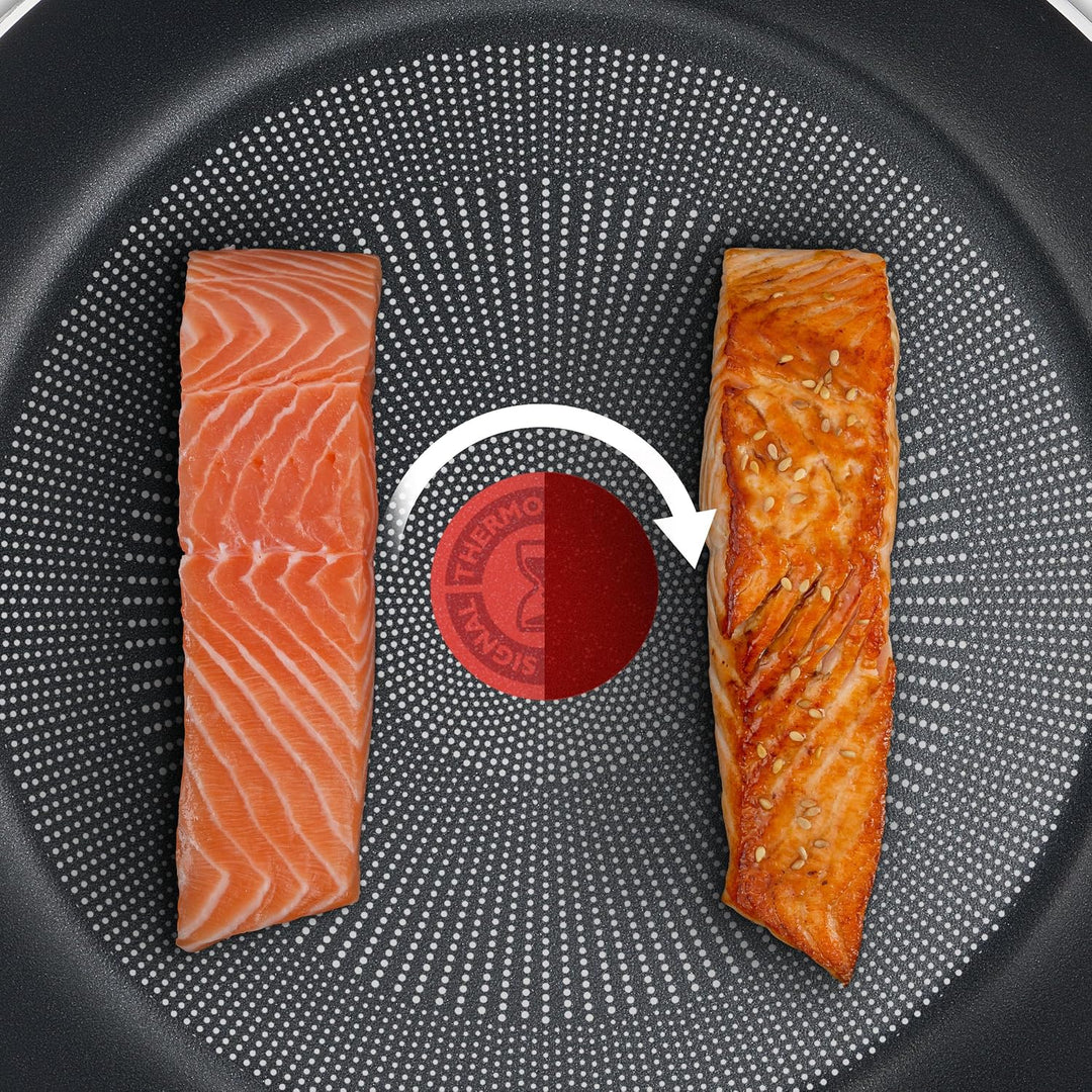 Tefal Titanium Force Pfanne 28 cm Töpfe und Pfannen, Antihaftbeschichtung, Thermo-Signal Temperaturi
