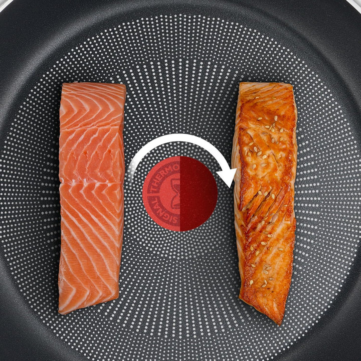 Tefal Titanium Force Pfanne 28 cm Töpfe und Pfannen, Antihaftbeschichtung, Thermo-Signal Temperaturi
