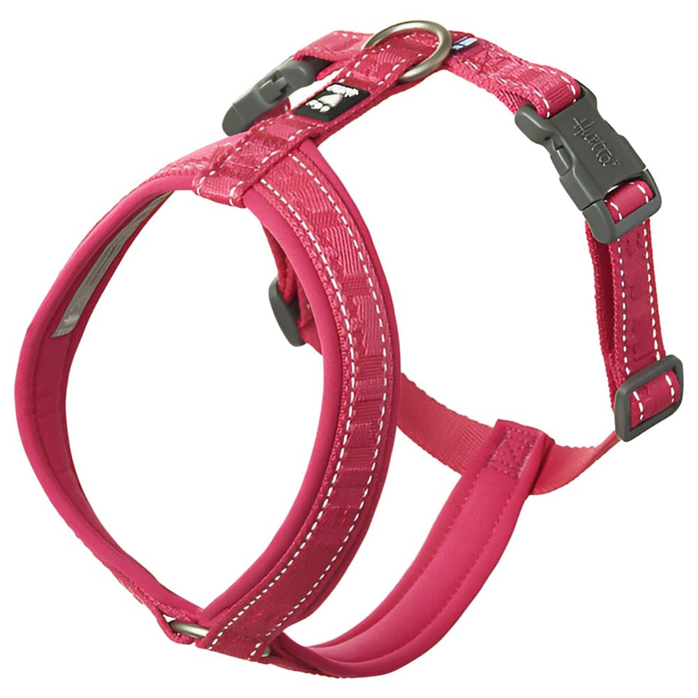 Hurtta Casual Y-Geschirr ECO Komfortables nachhaltiges Hundegeschirr (Ruby, 35-45 cm) 35-45 cm Ruby,