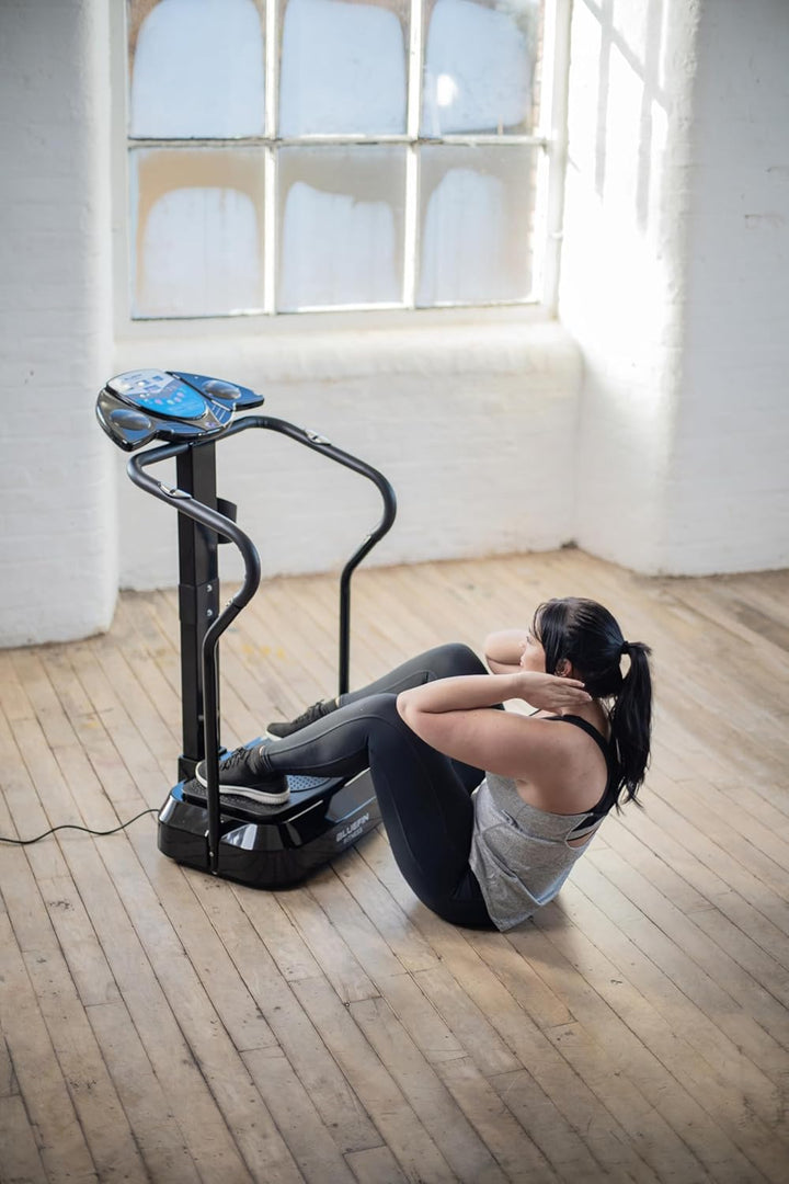 Bluefin Fitness Vibrationsplatte Pro Modell | Verbessertes Design mit Leisen Motoren und Eingebauten
