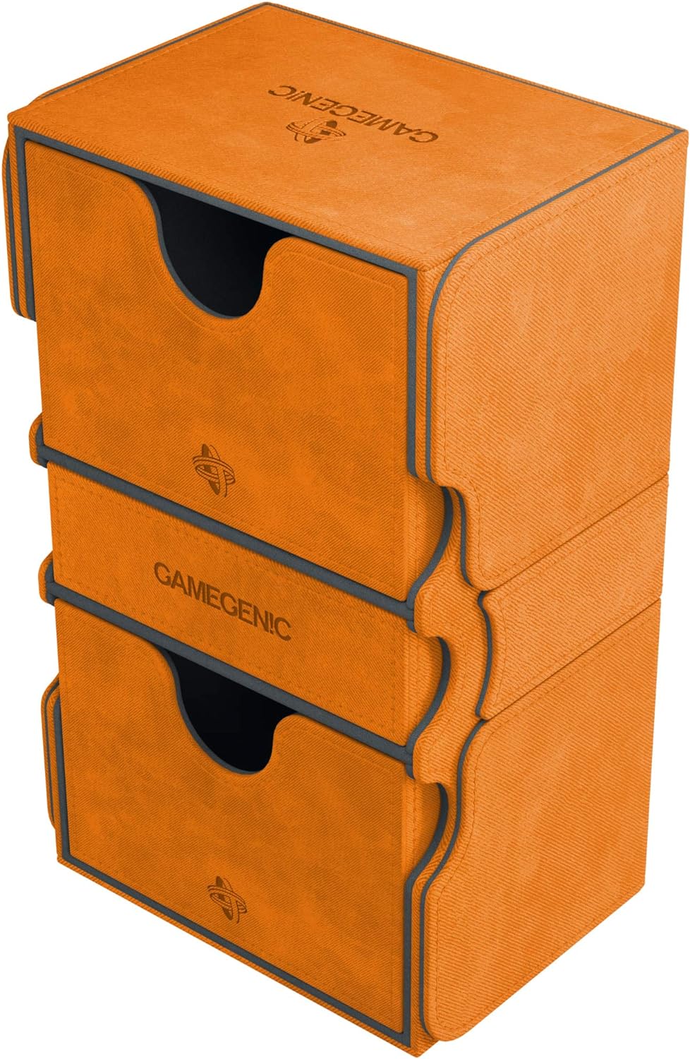 Gamegenic GGS20046ML Stronghold 200-Card Convertible Deck Box, Orange, Orange